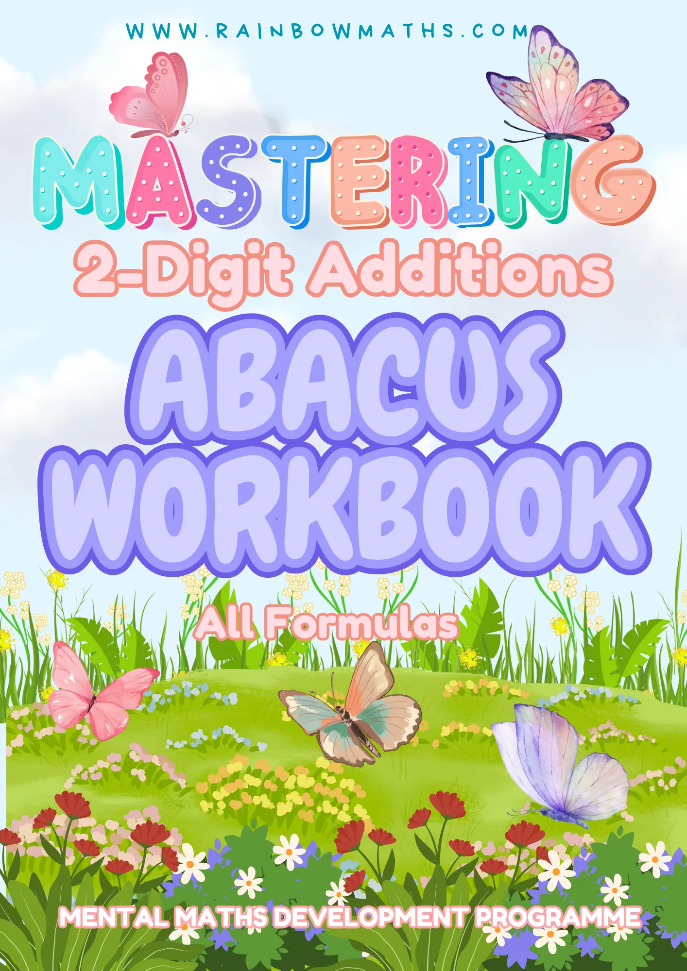 Mastering 2 digits additions Abacus workbook